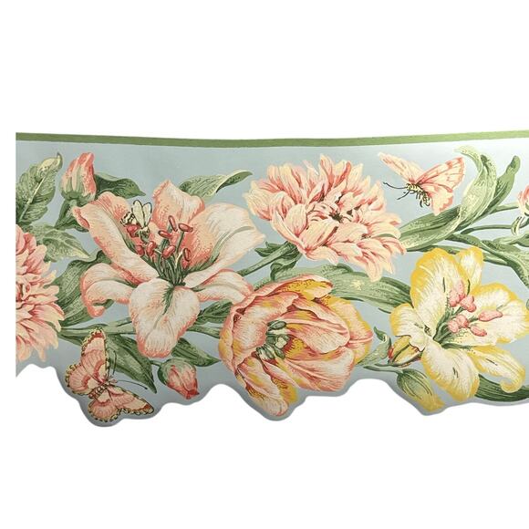 York Vintage Country Cottage Fairy Floral Wallpaper Border 2 Rolls / 10 yards - Picture 1 of 7